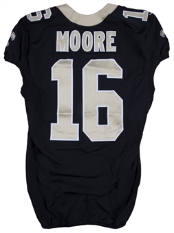 2012 Lance Moore Game Used New Orleans Saints Home Jersey 